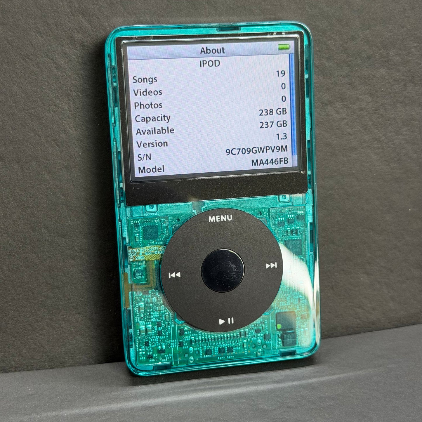 Apple iPod Video 5th Gen - Transparent Blue