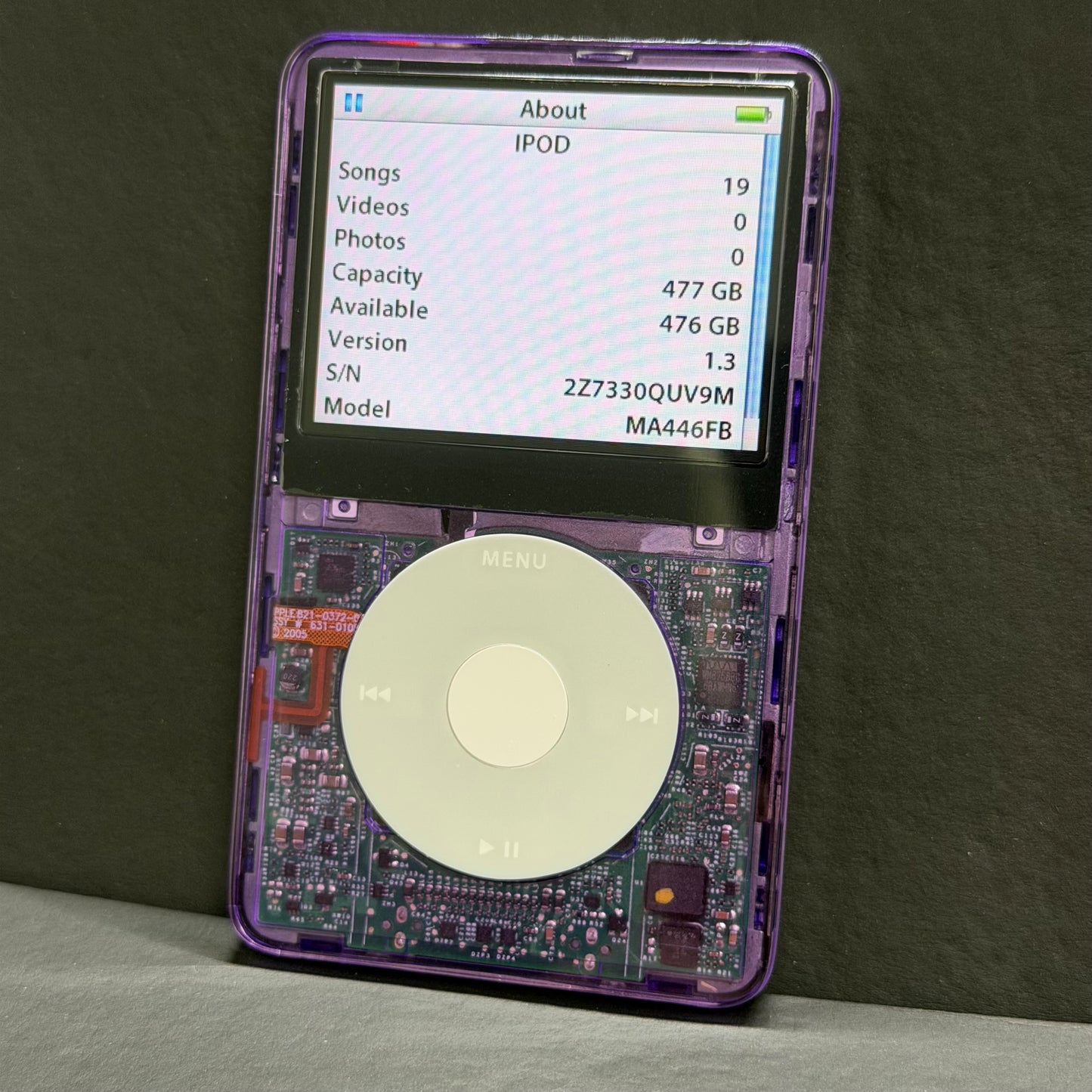 Apple iPod Video 5th Gen – Transparent Purple
