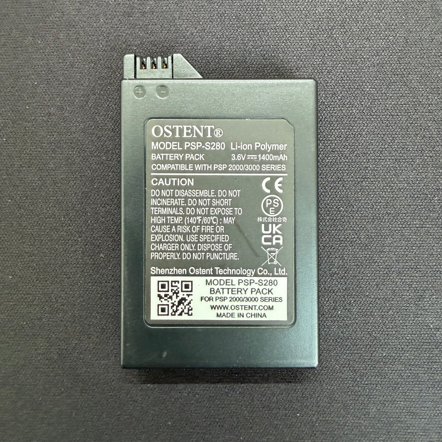 Ostent Replacement Battery for Sony PSP Slim Models – 1400mAh High Capacity