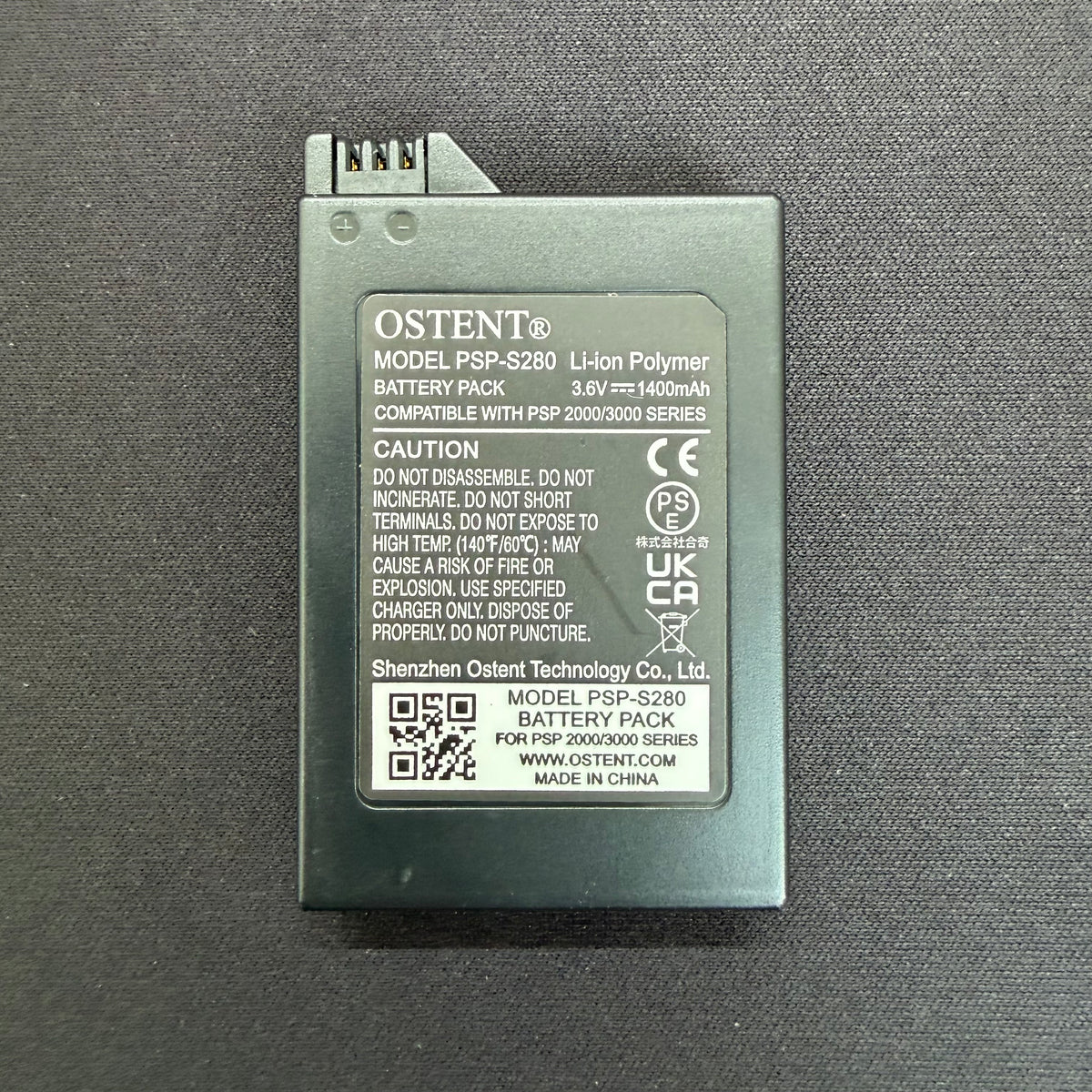 Ostent Replacement Battery for Sony PSP Slim Models – 1400mAh High Capacity