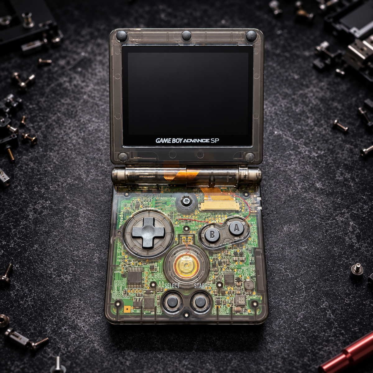 Nintendo Game Boy Advance SP – Transparent Black