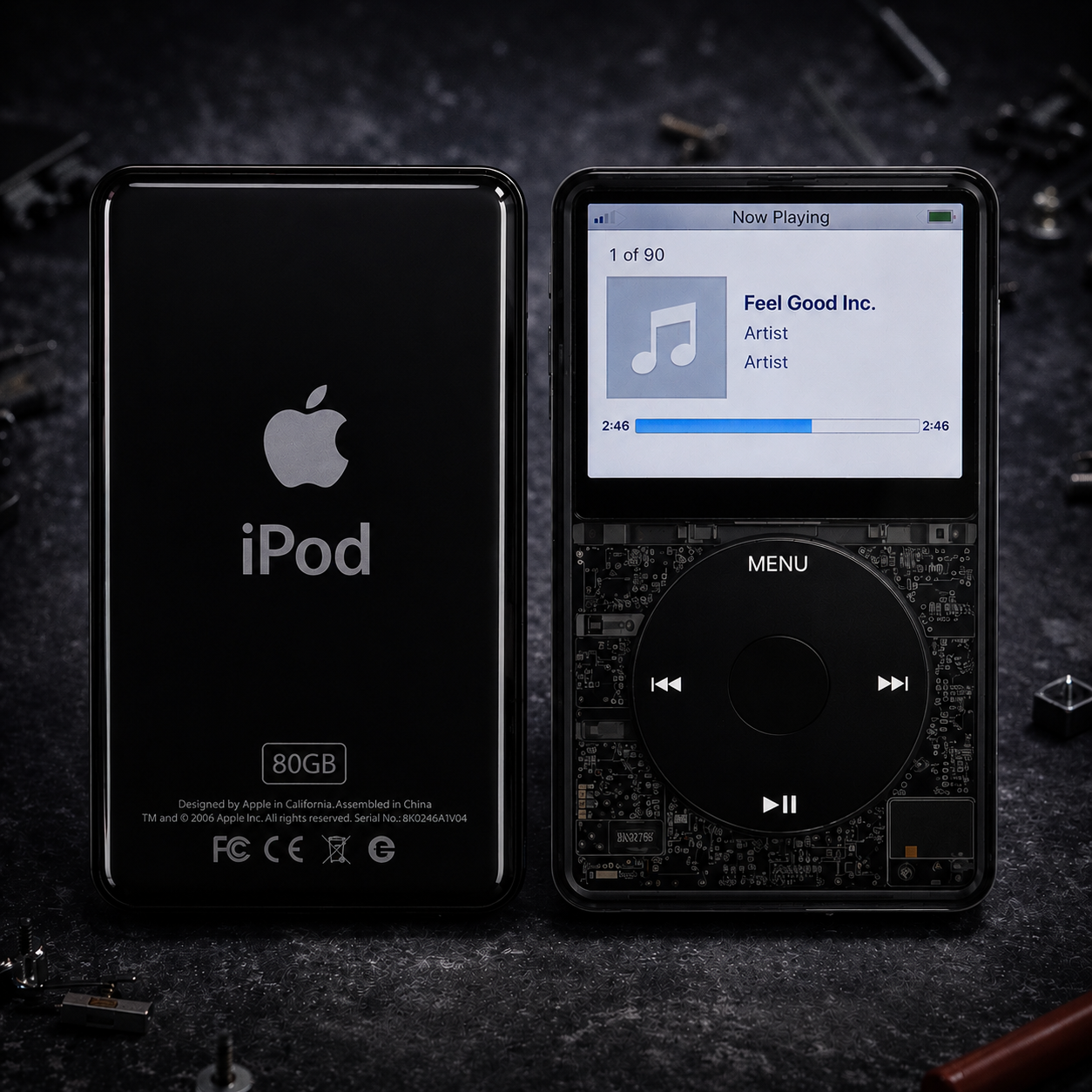 Apple iPod Video 5th Gen – Transparent Black