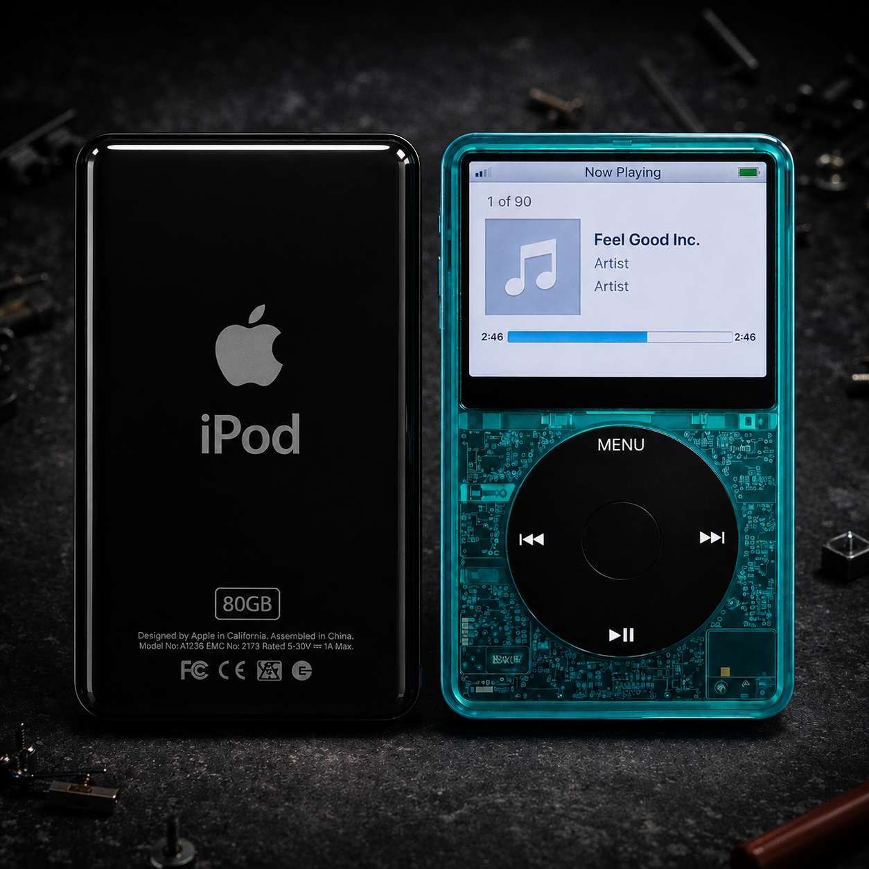 Apple iPod Video 5th Gen – Transparent Blue