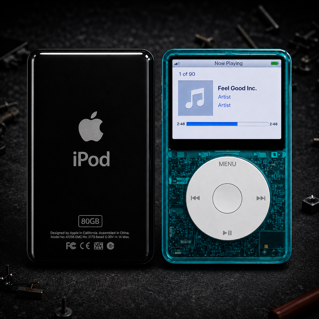 Apple iPod Video 5th Gen – Transparent Blue