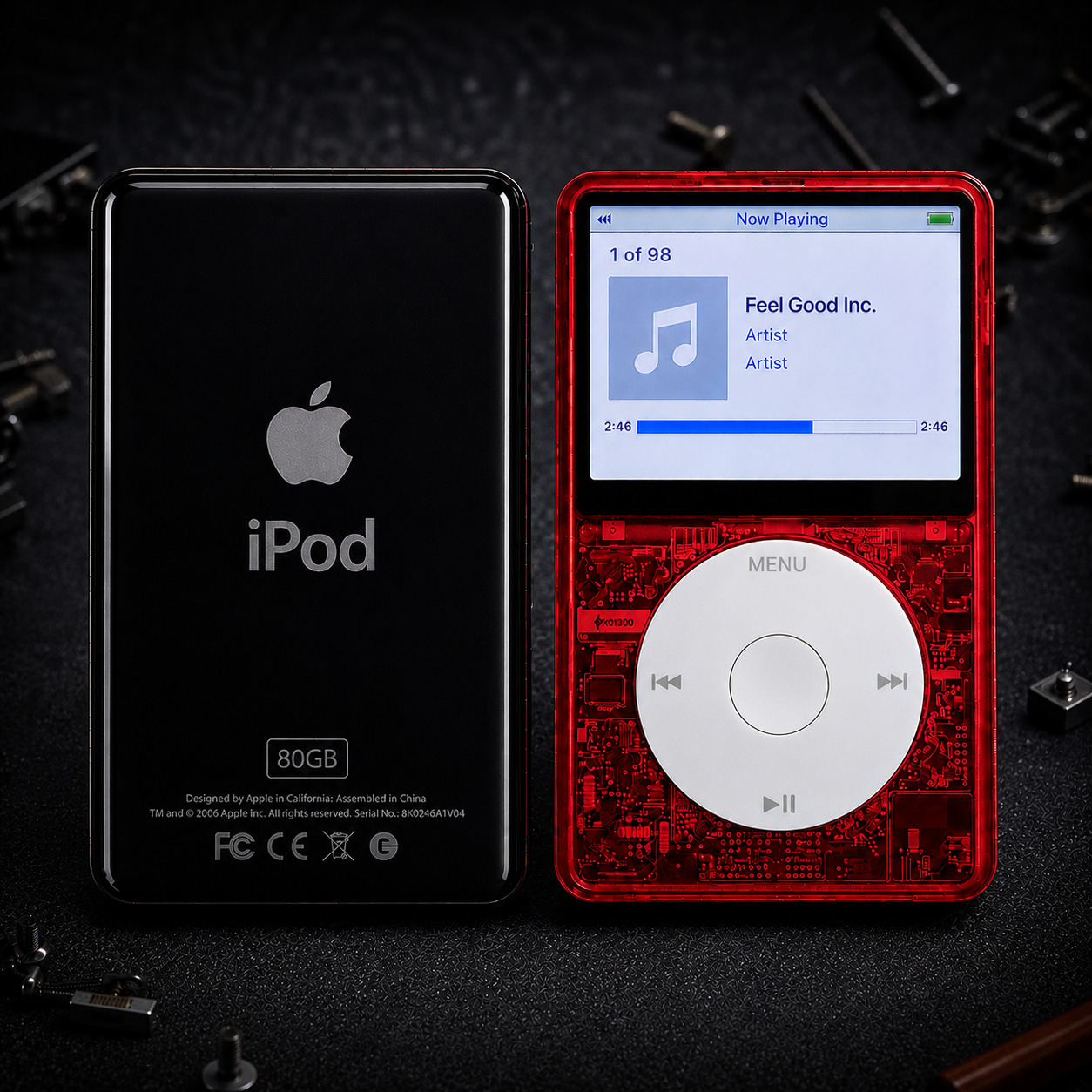 Apple iPod Video 5th Gen – Transparent Red