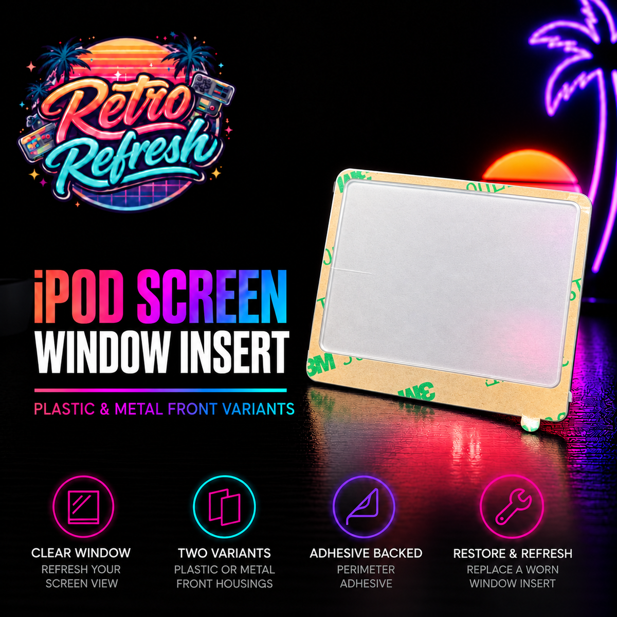 Clear Lens Window for iPod Front Housing