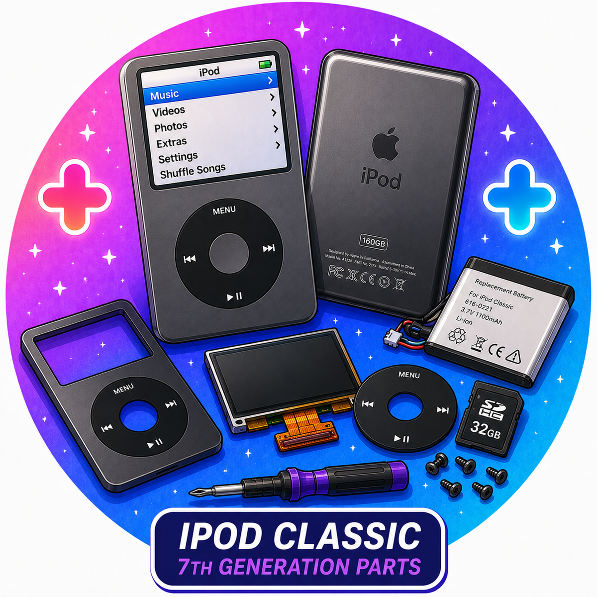 iPod Classic 7th Generation Parts