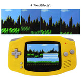 Game Boy Advance GBA Hispeedido V5 Laminated IPS LCD Drop-In Shell Kit + 1800mAh USB-C Battery - Transparent Black