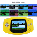 Game Boy Advance GBA Hispeedido V5 Laminated IPS LCD Drop-In Shell Kit + 1800mAh USB-C Battery - Transparent Black