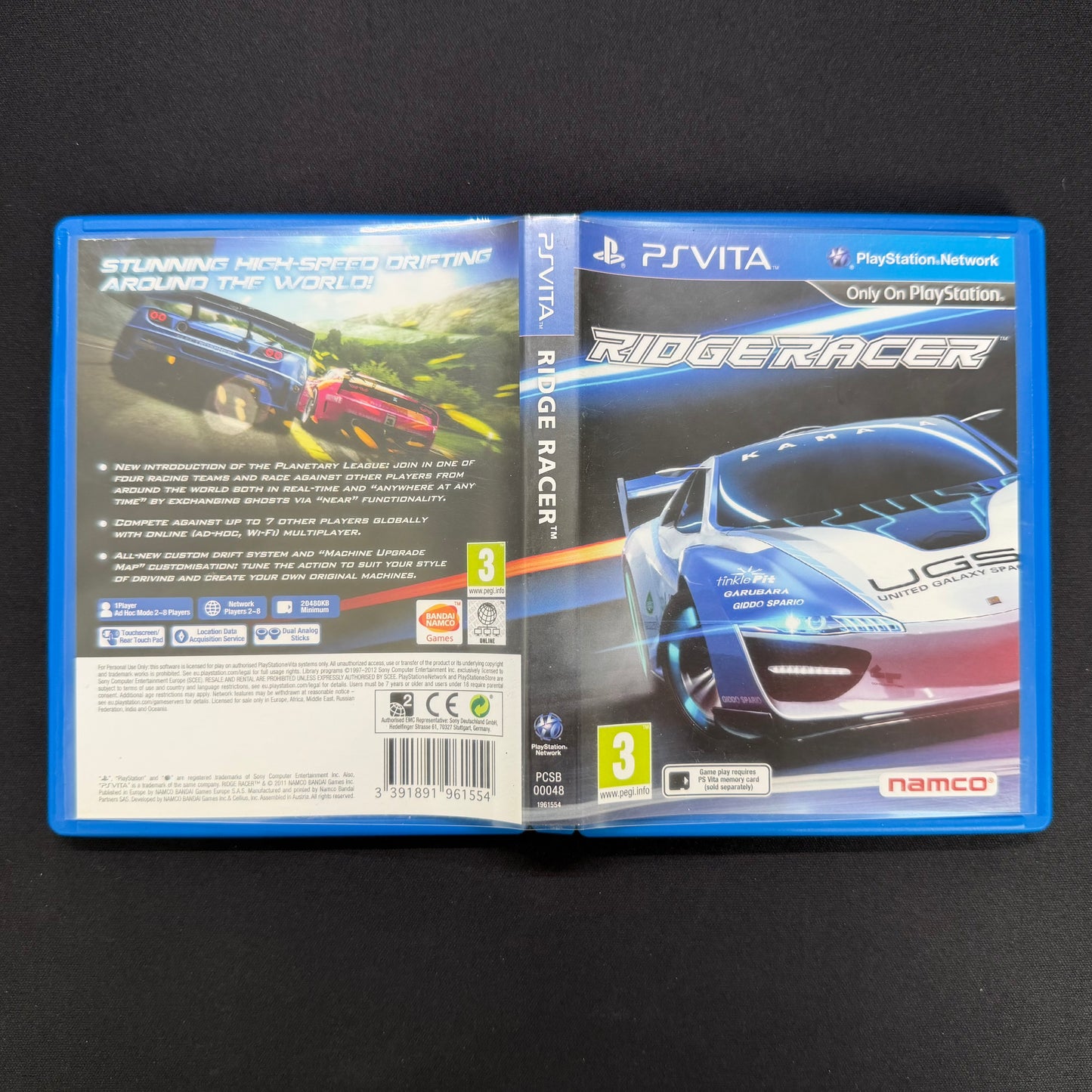 RIDGE RACER (PS Vita) PAL UK | Boxed with Case & Cartridge | PCSB-00048