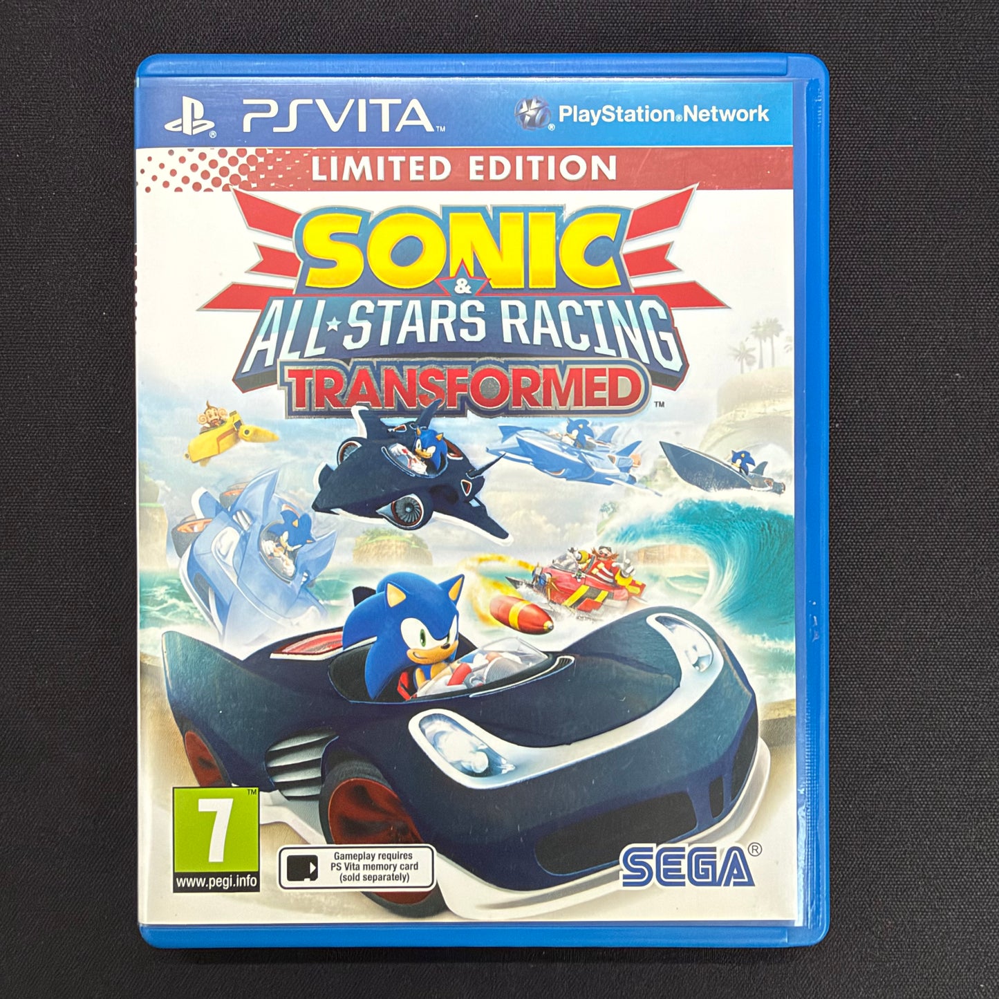Sonic All Stars Racing Transformed (PS Vita) PAL UK | Complete in Box CIB | PCSB-00190