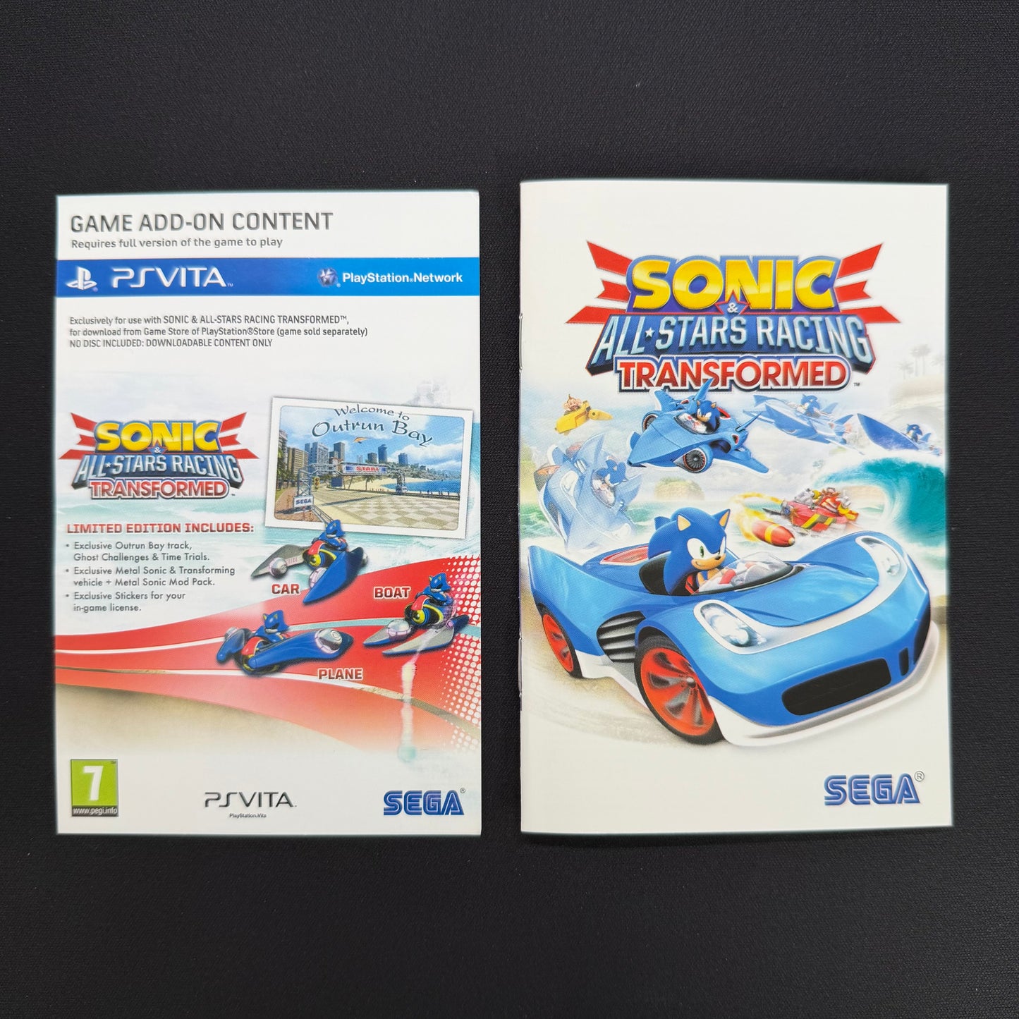 Sonic All Stars Racing Transformed (PS Vita) PAL UK | Complete in Box CIB | PCSB-00190
