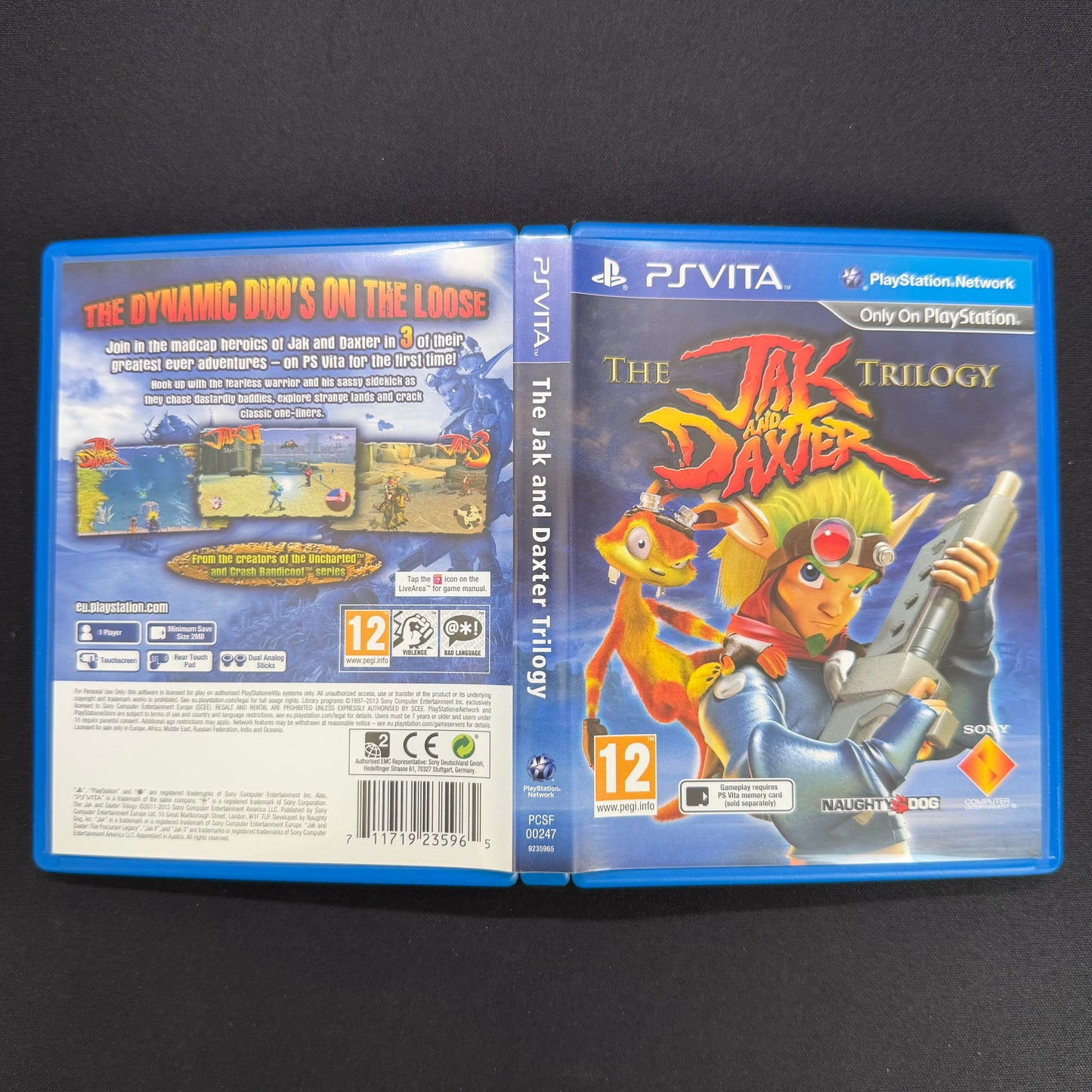 The Jak and Daxter Trilogy (PS Vita) PAL UK | Boxed with Case & Cartridge | PCSF-00247