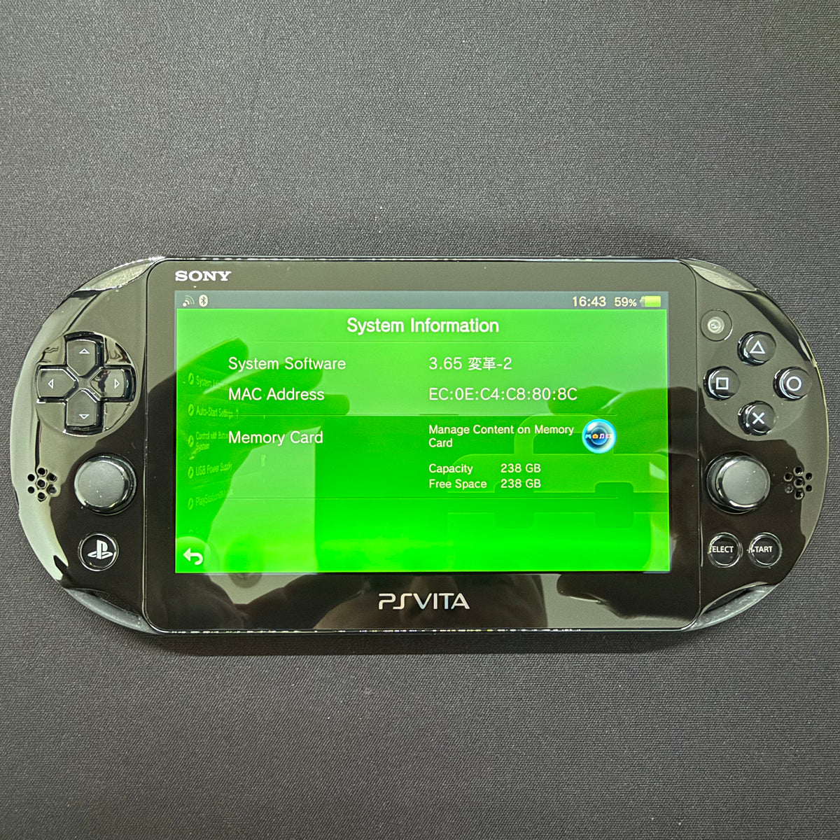 Sony PS Vita 2000 Slim Black 256GB SD2Vita