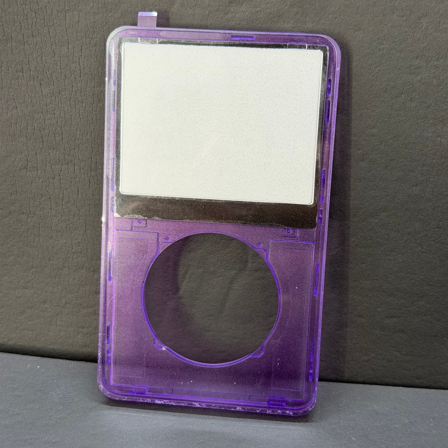 Transparent Purple Front Housing – For iPod Video 5th / 5.5 Gen (Clear Shell)