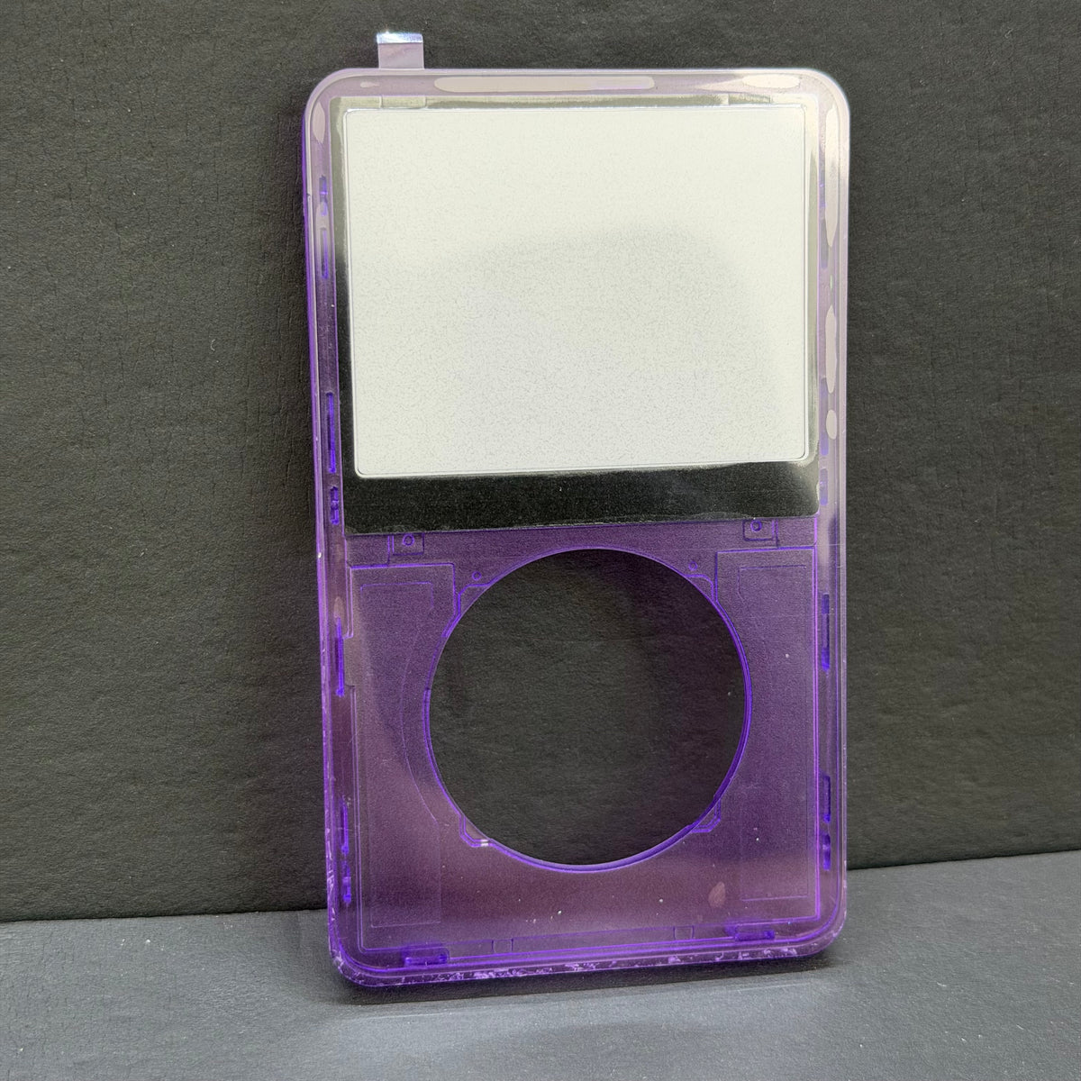 Transparent Purple Front Housing – For iPod Video 5th / 5.5 Gen (Clear Shell)