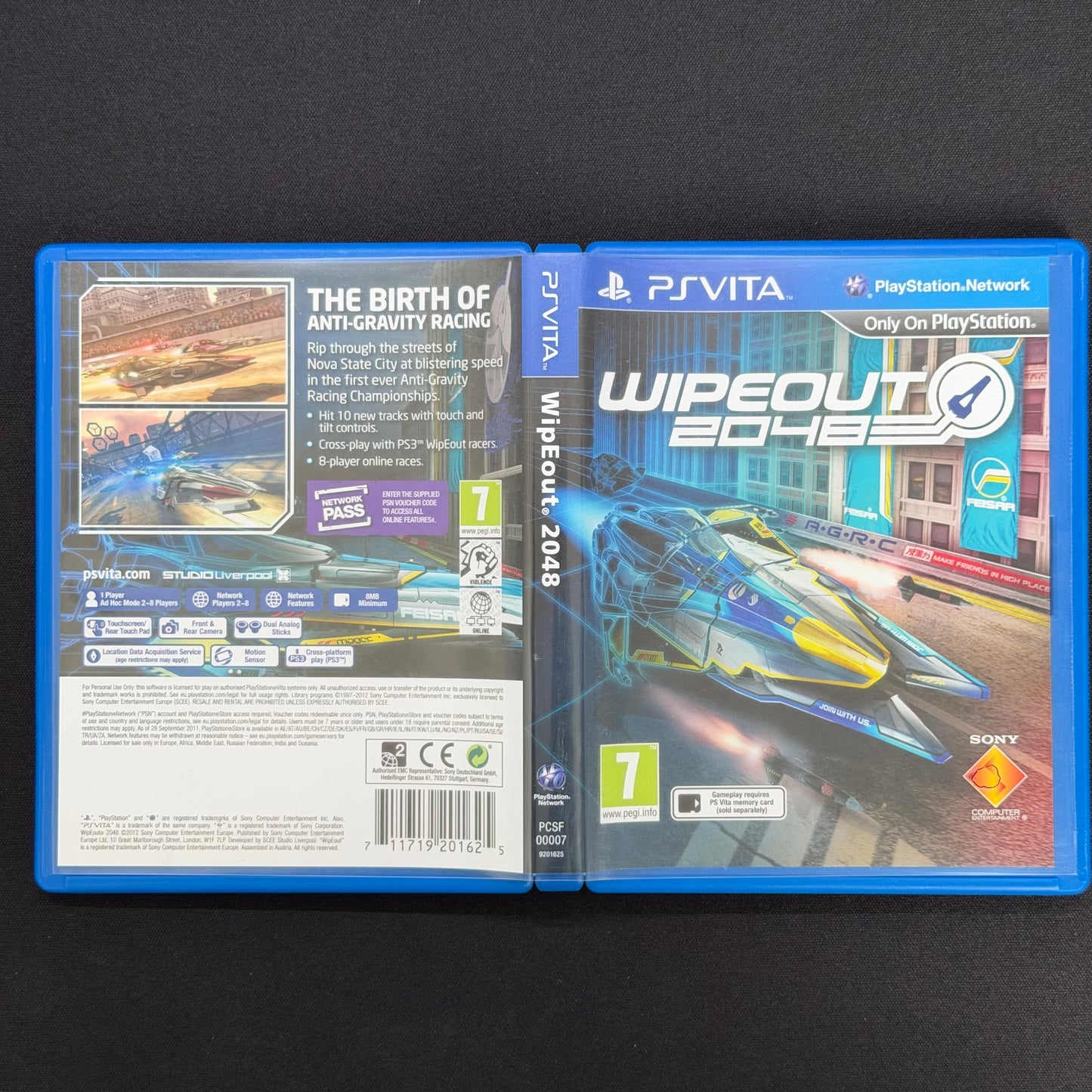 Wipeout 2048 (PS Vita) PAL UK | Complete in Box CIB | PCSF-00007