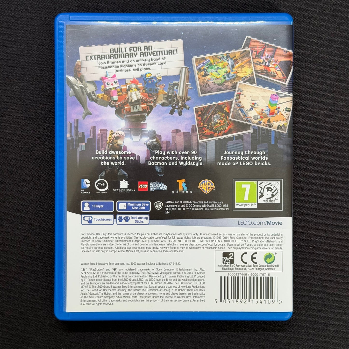 The LEGO Movie Videogame (PS Vita) PAL UK | Boxed with Case & Cartridge | PCSB-00418