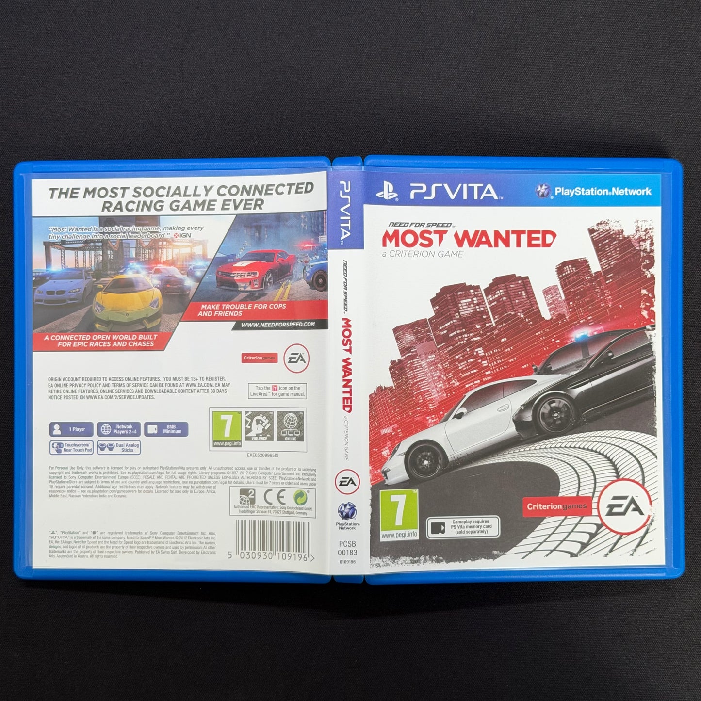 Need for Speed Most Wanted (PS Vita) PAL UK | Complete in Box CIB | PCSB-00183
