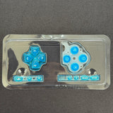 Premium PSP 3000 Full Replacement Shell Kit – Transparent Blue Housing with Buttons