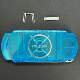 Premium PSP 3000 Full Replacement Shell Kit – Transparent Blue Housing with Buttons