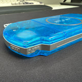 Premium PSP 3000 Full Replacement Shell Kit – Transparent Blue Housing with Buttons