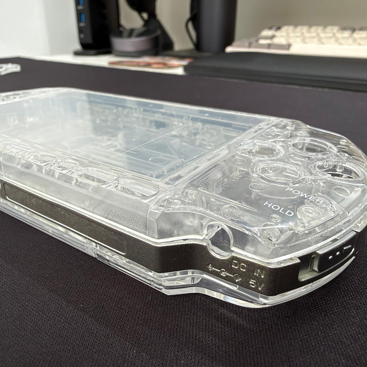 Premium PSP 3000 Full Replacement Shell Kit – Transparent Clear Housing with Buttons
