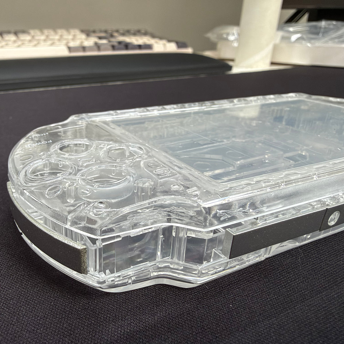 Premium PSP 3000 Full Replacement Shell Kit – Transparent Clear Housing with Buttons
