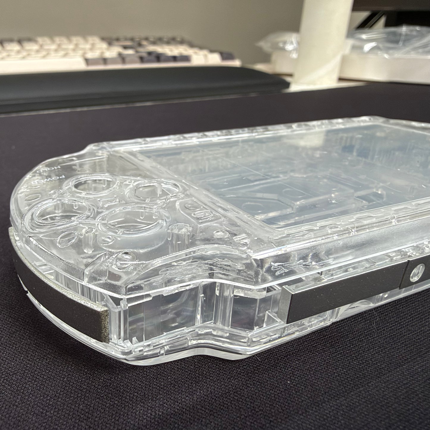 Premium PSP 3000 Full Replacement Shell Kit – Transparent Clear Housing with Buttons