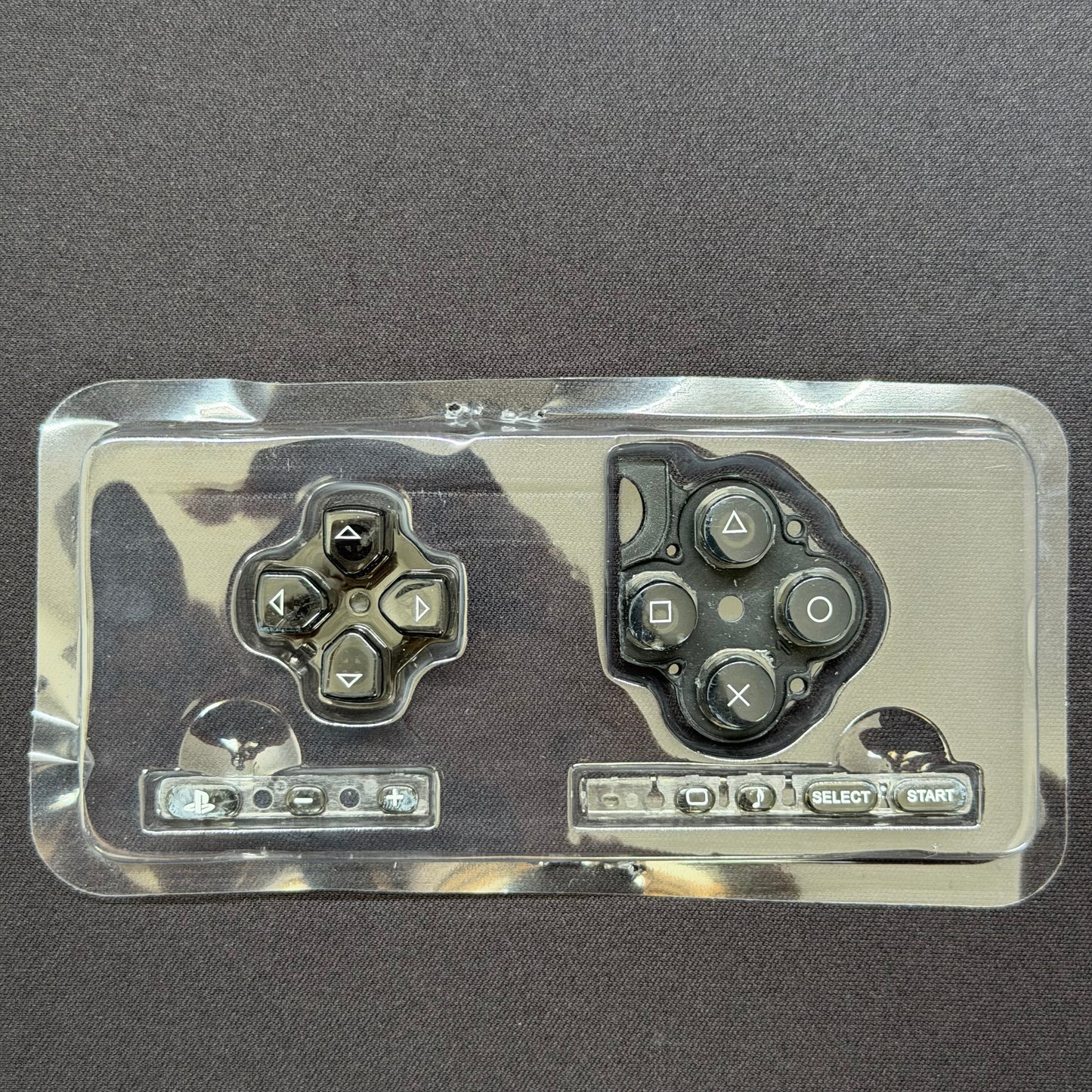 Premium PSP 3000 Full Replacement Shell Kit – Transparent Black Housing with Buttons