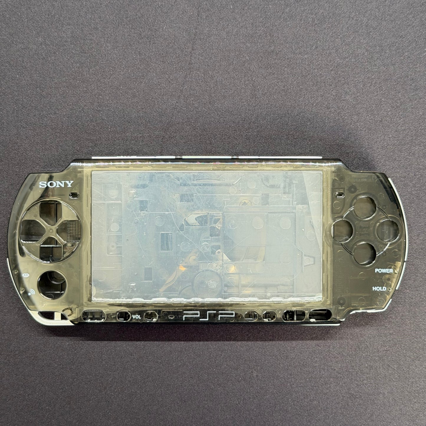 Premium PSP 3000 Full Replacement Shell Kit – Transparent Black Housing with Buttons