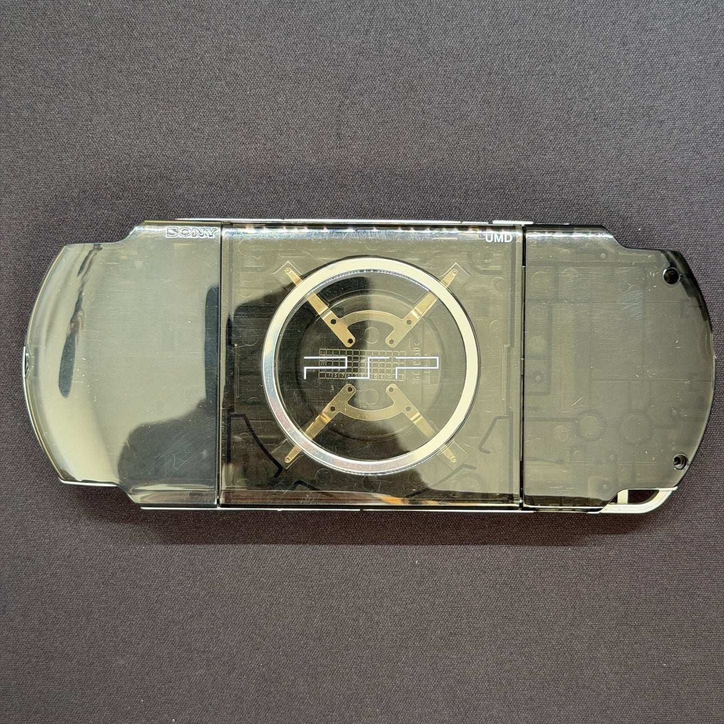 Premium PSP 3000 Full Replacement Shell Kit – Transparent Black Housing with Buttons