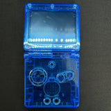 Game Boy Advance SP Full Replacement Shell Kit – Transparent Blue Housing with Buttons
