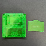 Game Boy Advance SP Full Replacement Shell Kit – Transparent Green Housing with Buttons