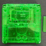 Game Boy Advance SP Full Replacement Shell Kit – Transparent Green Housing with Buttons