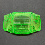 Game Boy Advance Full Replacement Shell Kit – Transparent Green Housing with Buttons