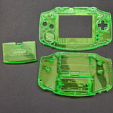 Game Boy Advance Full Replacement Shell Kit – Transparent Green Housing with Buttons
