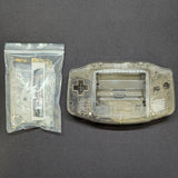 Game Boy Advance Full Replacement Shell Kit – Transparent Black Housing with Buttons