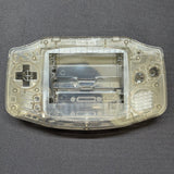 Game Boy Advance Full Replacement Shell Kit – Transparent Black Housing with Buttons