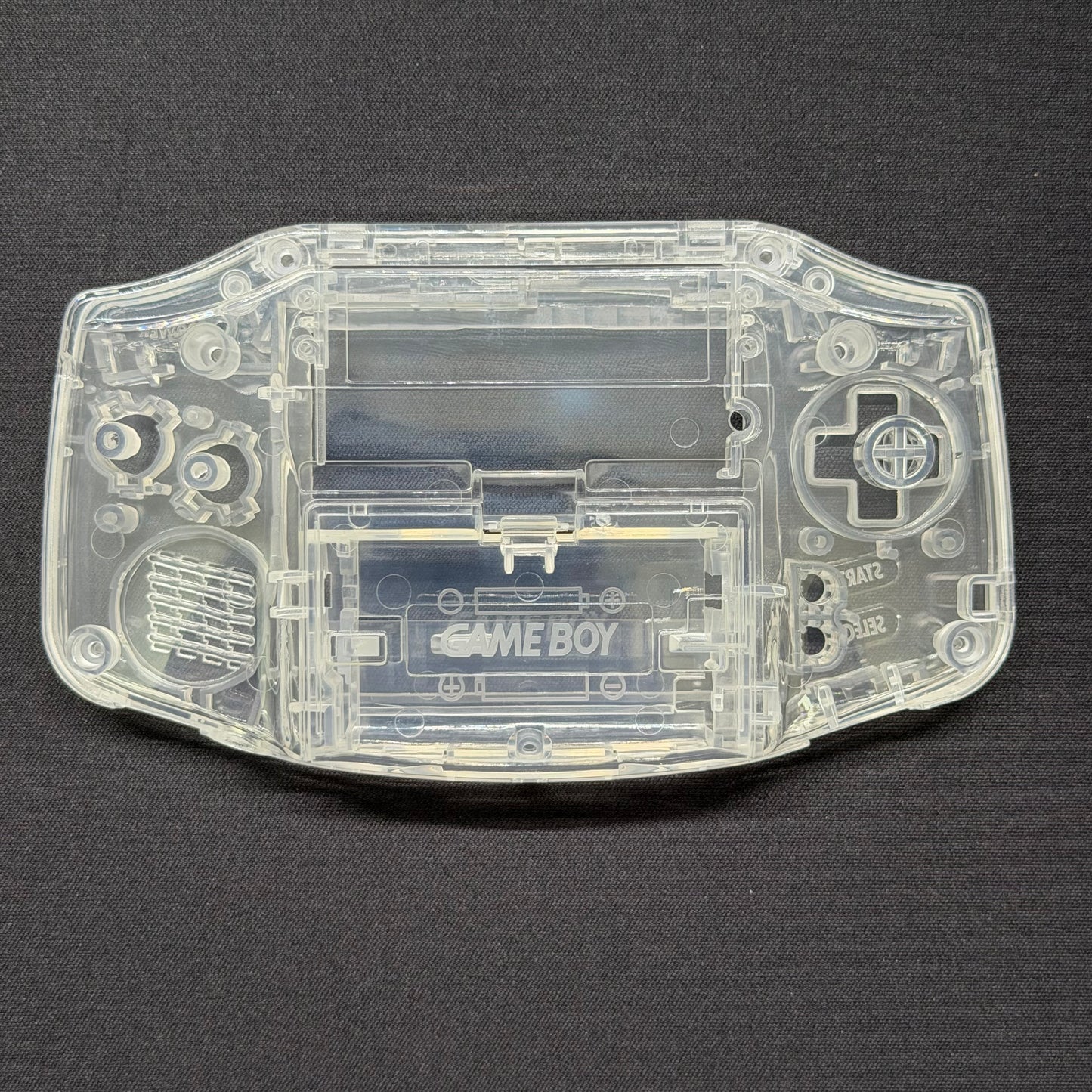 Game Boy Advance Full Replacement Shell Kit – Transparent Clear Housing with Buttons