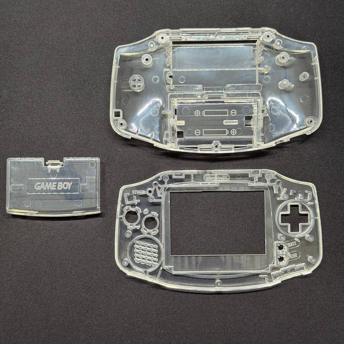 Game Boy Advance Full Replacement Shell Kit – Transparent Clear Housing with Buttons