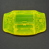 Game Boy Advance Full Replacement Shell Kit – Transparent Yellow Housing with Buttons