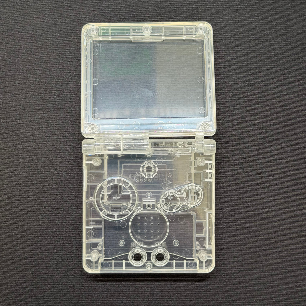 Game Boy Advance SP Full Replacement Shell Kit – Transparent Clear Housing with Buttons
