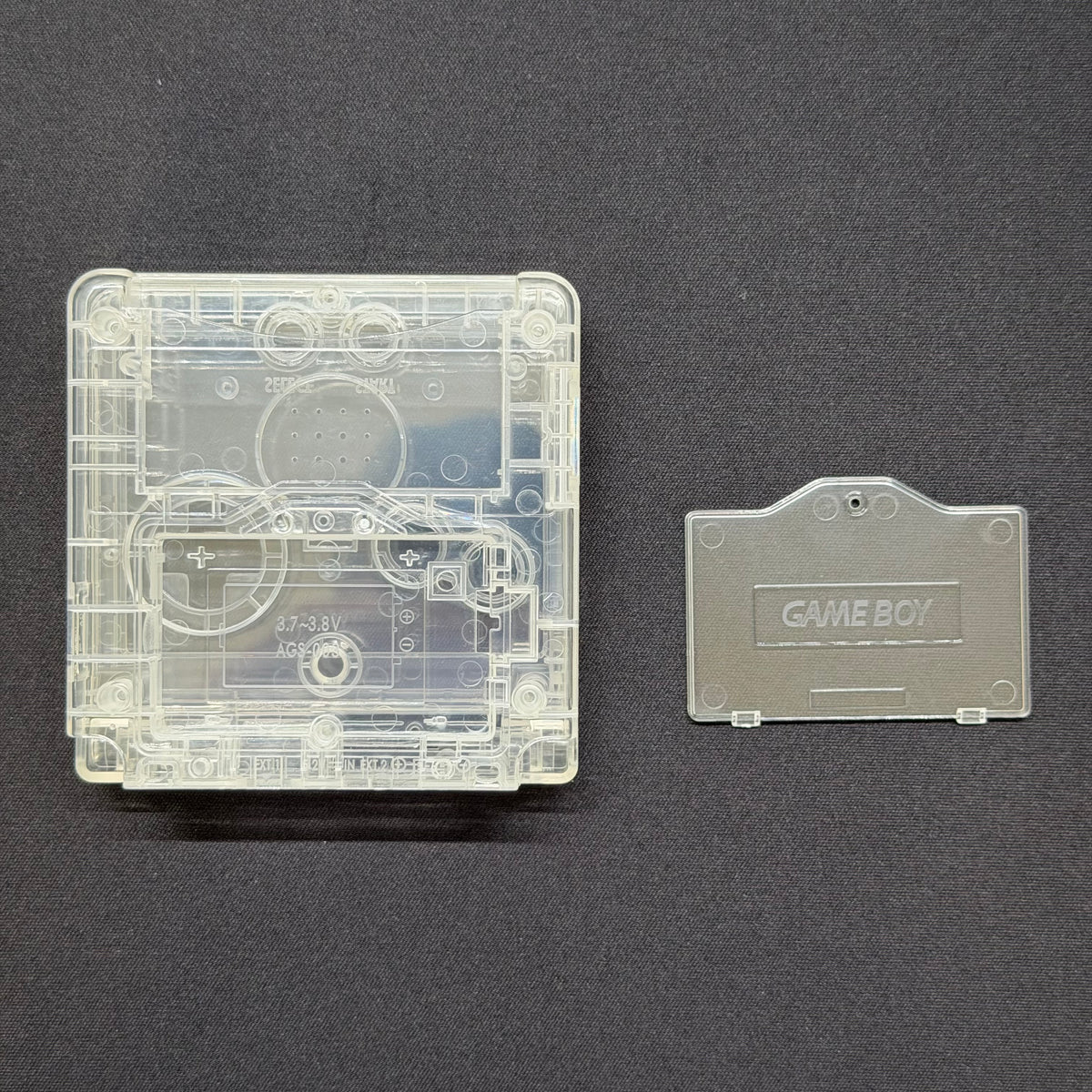 Game Boy Advance SP Full Replacement Shell Kit – Transparent Clear Housing with Buttons