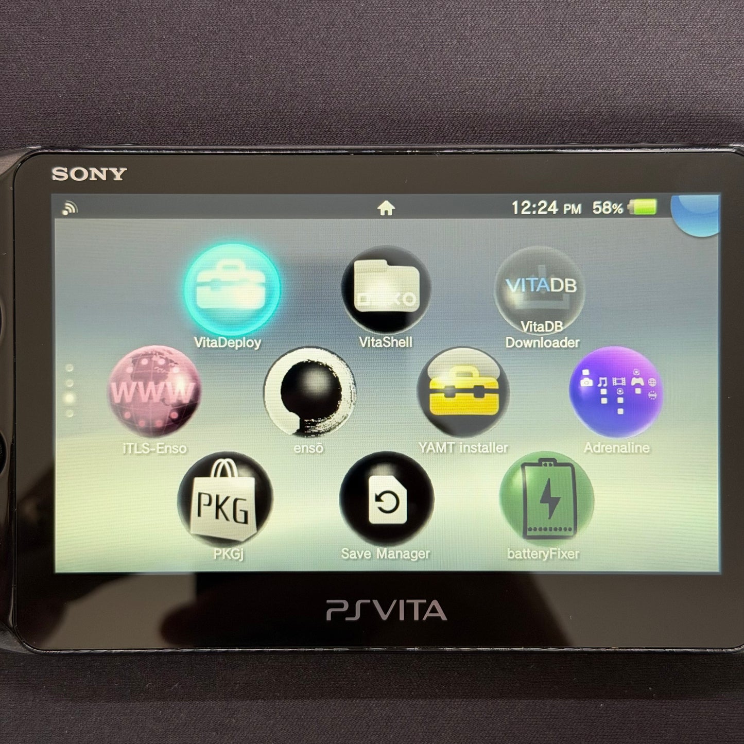 Sony PS Vita 2000 Slim Black 128GB SD2Vita