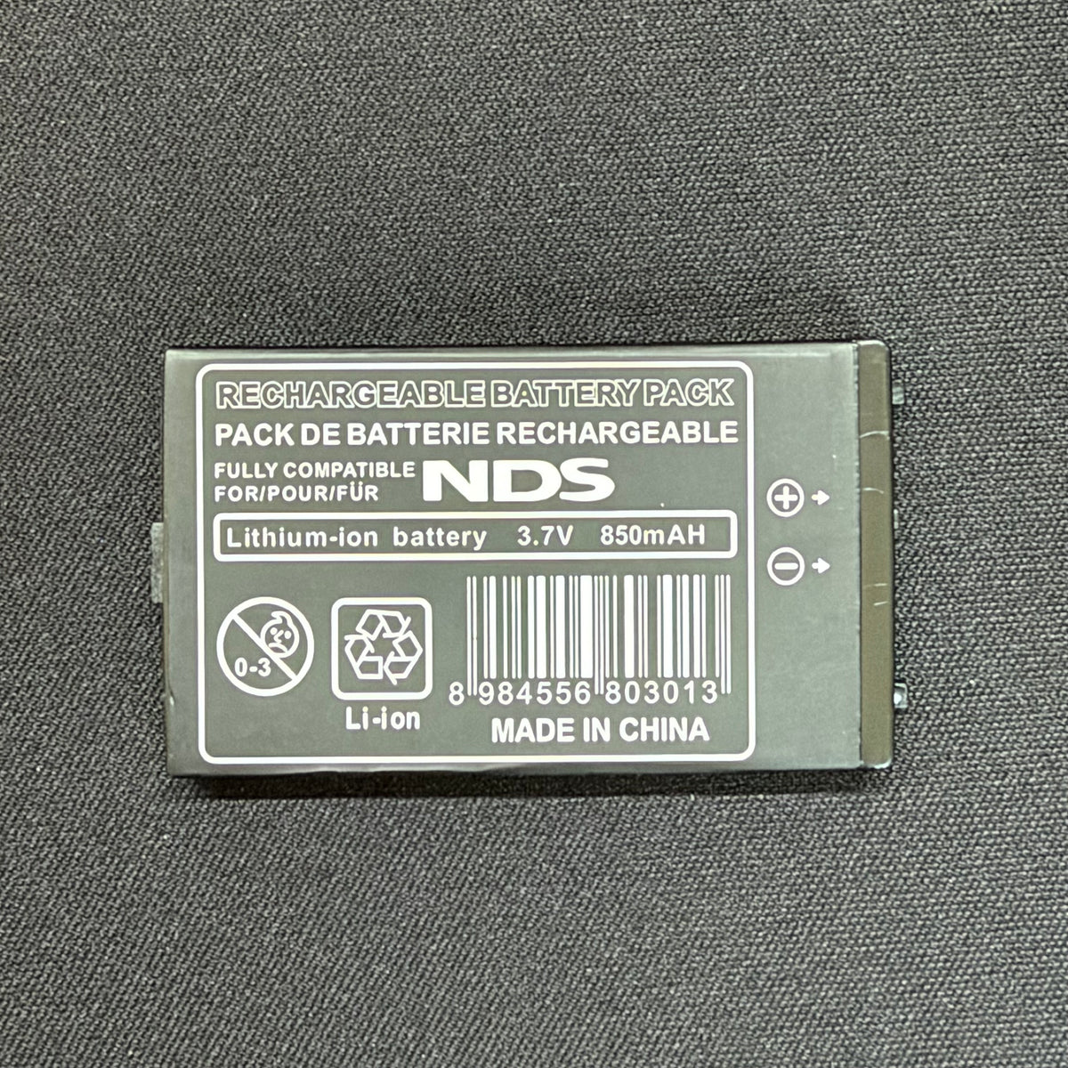 Nintendo DS 850mAh 3.7V Li-ion Replacement Battery NTR-003