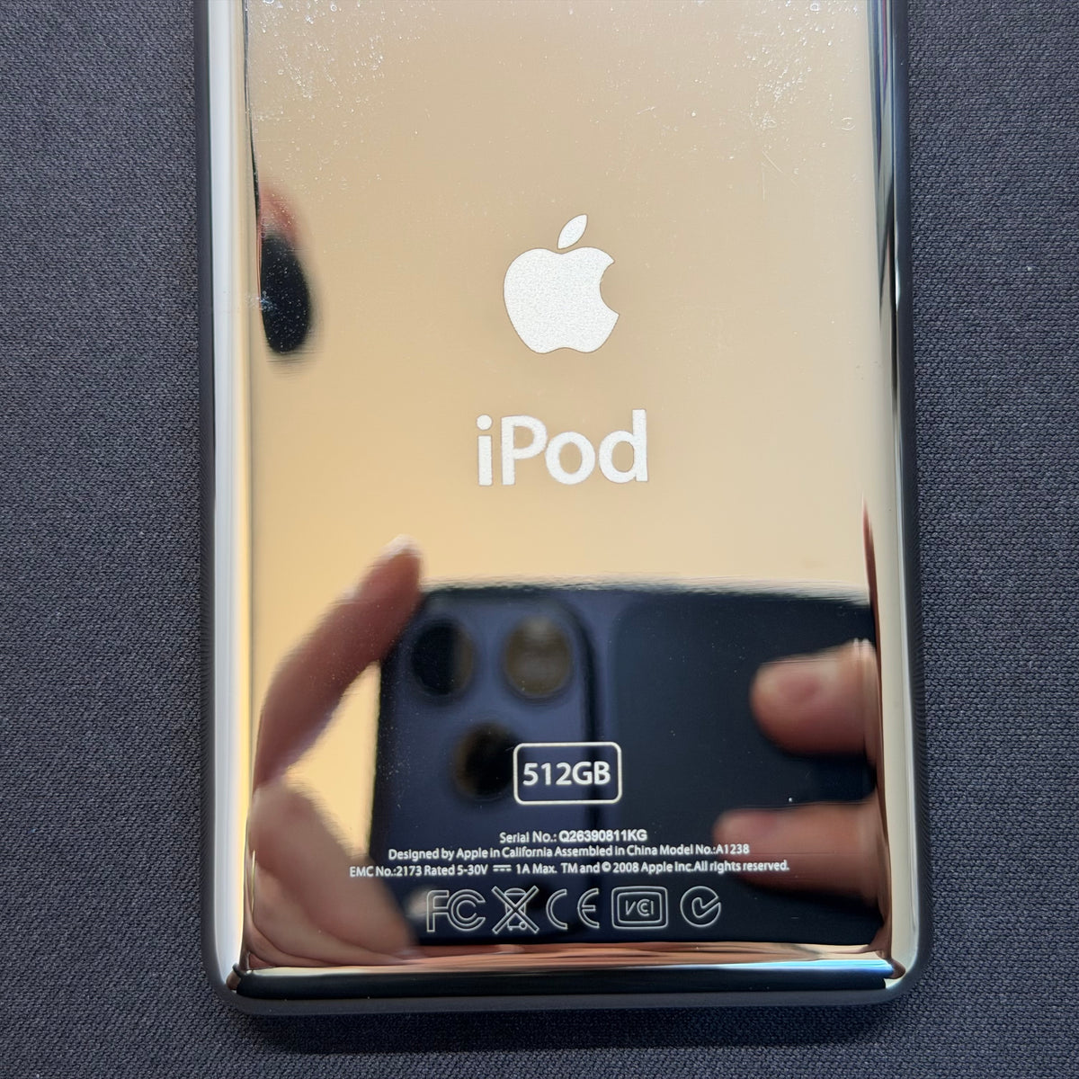 Silver Thick Back Housing – For iPod Classic / Video
