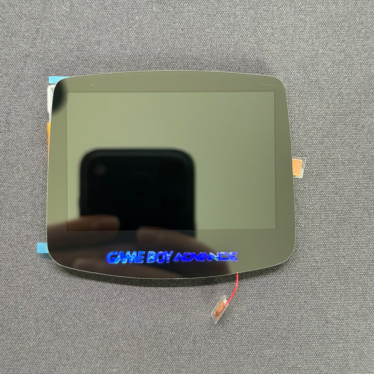 Game Boy Advance GBA Hispeedido V5 Laminated IPS LCD Drop-In Shell Kit + 1800mAh USB-C Battery - Transparent Black