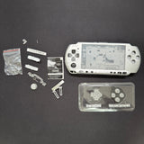 Premium PSP 3000 Full Replacement Shell Kit – Silver Housing with Buttons