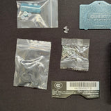 Game Boy Advance SP Full Replacement Shell Kit – Blue Glitter Housing with Buttons